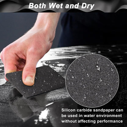 Sandpaper Roll 400 Grit, Wet Dry Sand Paper 3-2/3" Wide 11 Yard