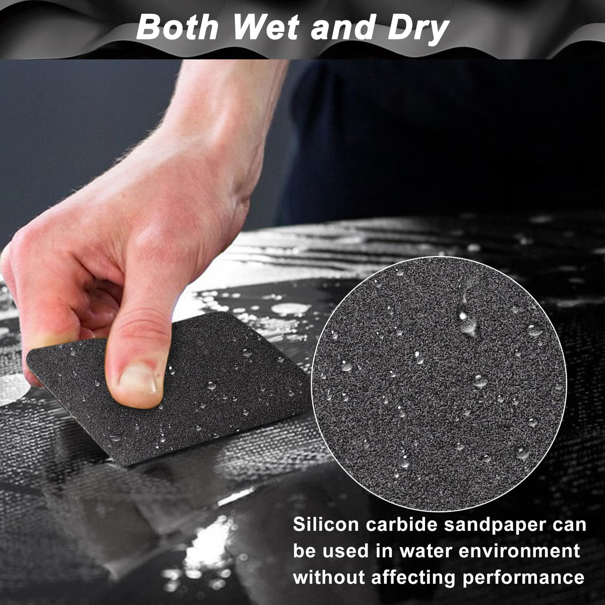 Sandpaper Roll 400 Grit, Wet Dry Sand Paper 3-2/3" Wide 11 Yard