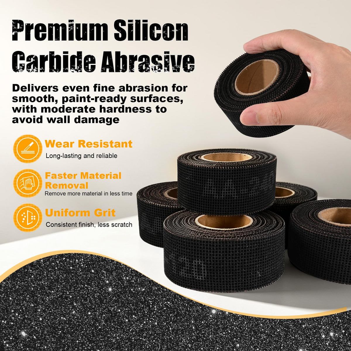 180 Grit Emery Cloth Roll for Copper Pipe Sanding 1-1/2 Inch