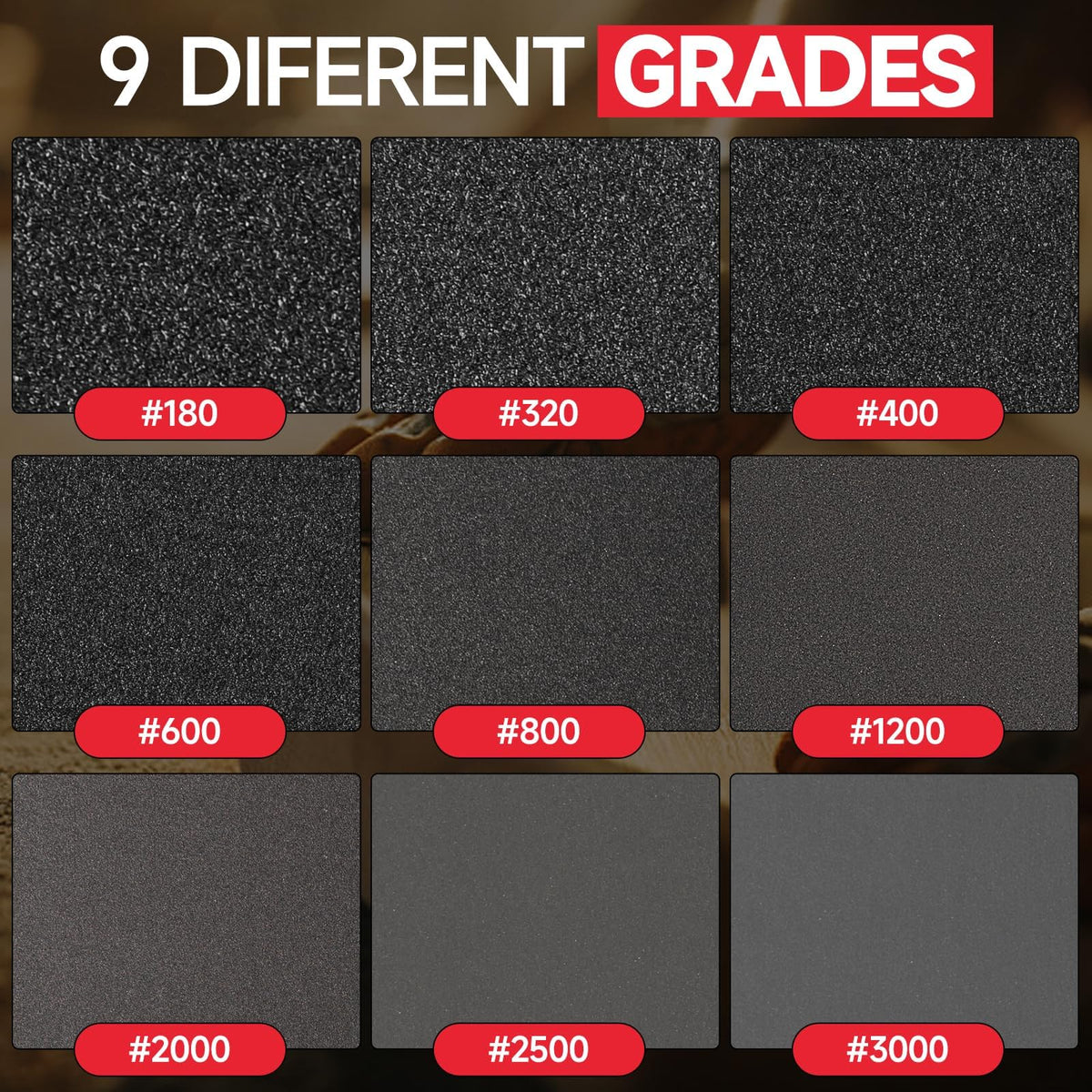 Shinboc 20 PCS Sanding Sponge, 180-3000 Grit Sand Paper Assortment Pack