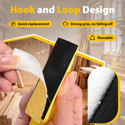 120Pcs 120–7000 Grit Micro Sander Kit for Corners and Small Spaces