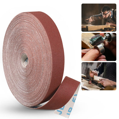 Emery Cloth Roll, 1 Inch x 20 Feet Heavy Duty Sandpaper, 6 Rolls