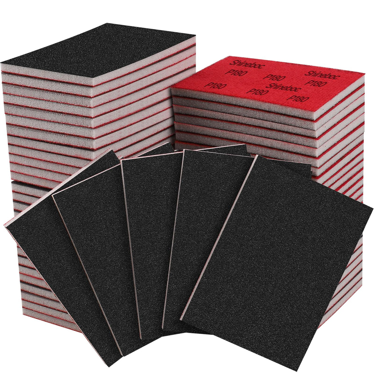 Shinboc 20 PCS Sanding Sponge, 180-3000 Grit Sand Paper Assortment Pack