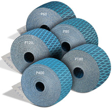 5 Pack Hook and Loop Longboard Sandpaper Rolls, 2-3/4" x 5 Yards