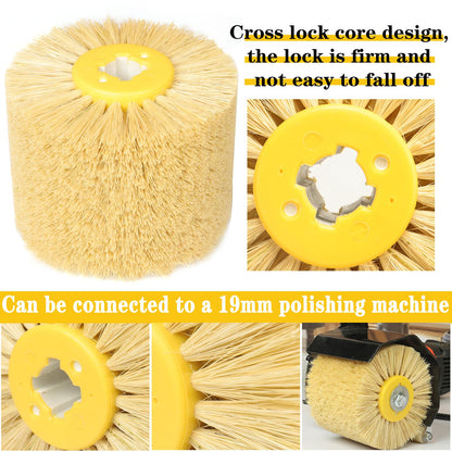 Shinboc 4.7 x 4 Inch Surface Conditioning Tool, 60 Grit Nylon Drawing Wheel