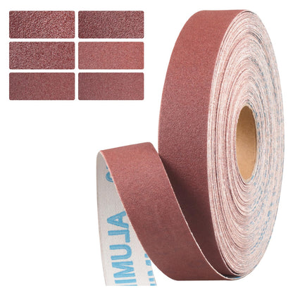Emery Cloth Roll, 1 Inch x 20 Feet Heavy Duty Sandpaper, 6 Rolls