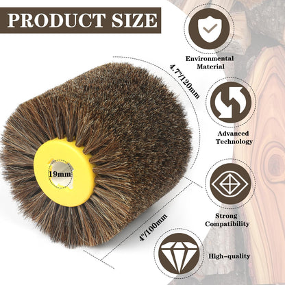 Shinboc 4.7 x 4 Inch Surface Conditioning Tool, 60 Grit Nylon Drawing Wheel